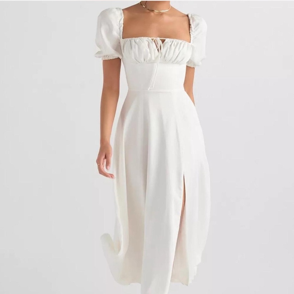 House of CB White Tallulah Dress